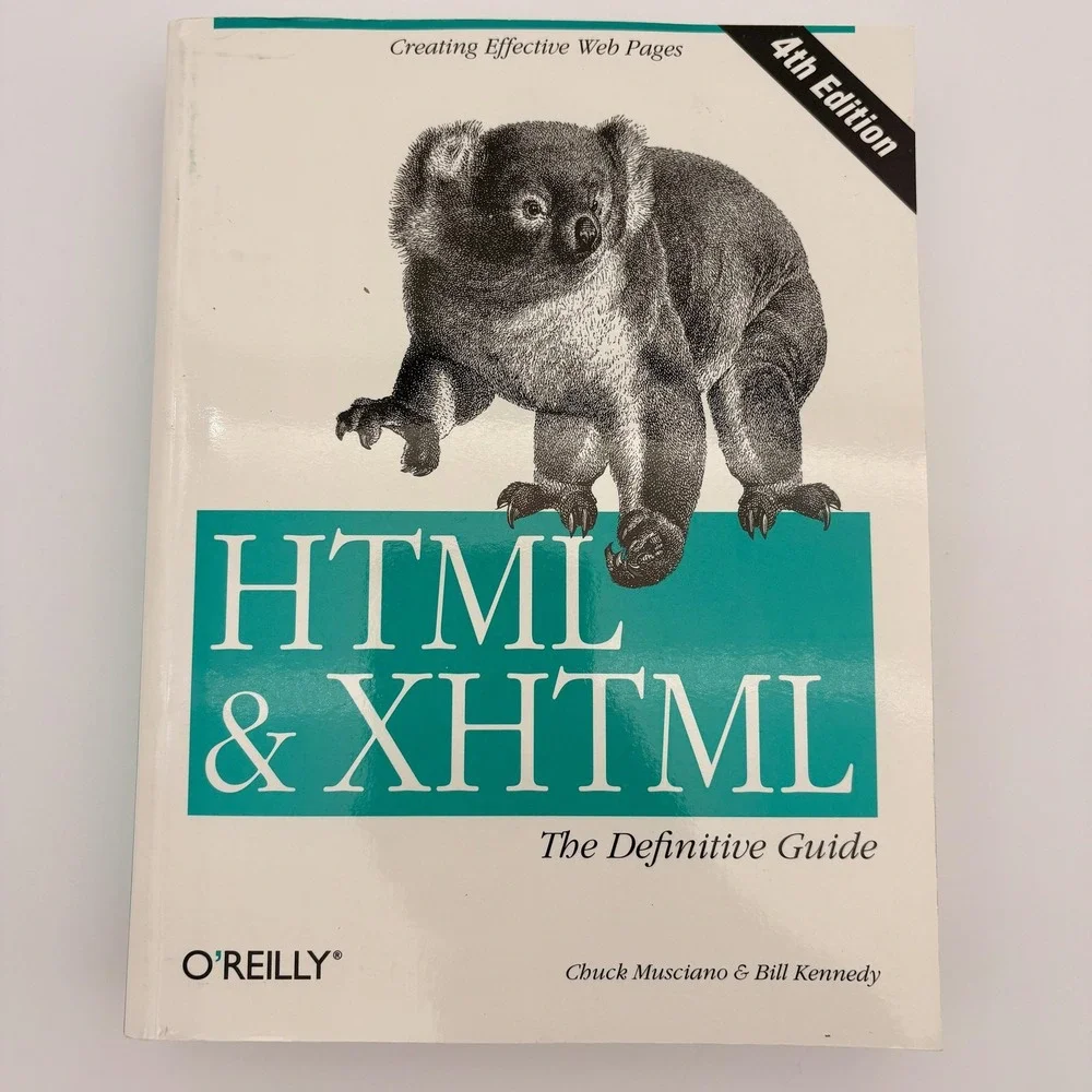 HTML & XHTML‎ Definitive Guide 4th Edition Musciano Kennedy O'Reilly Softcover